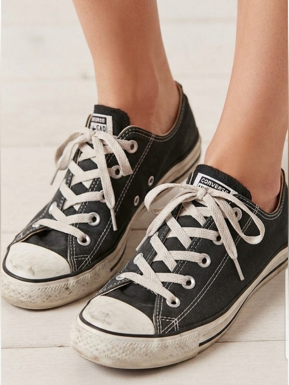 Converse All Star Black White Low Top Women 6/ Men 4 , Grunge Classic Streetwear - Picture 1 of 11